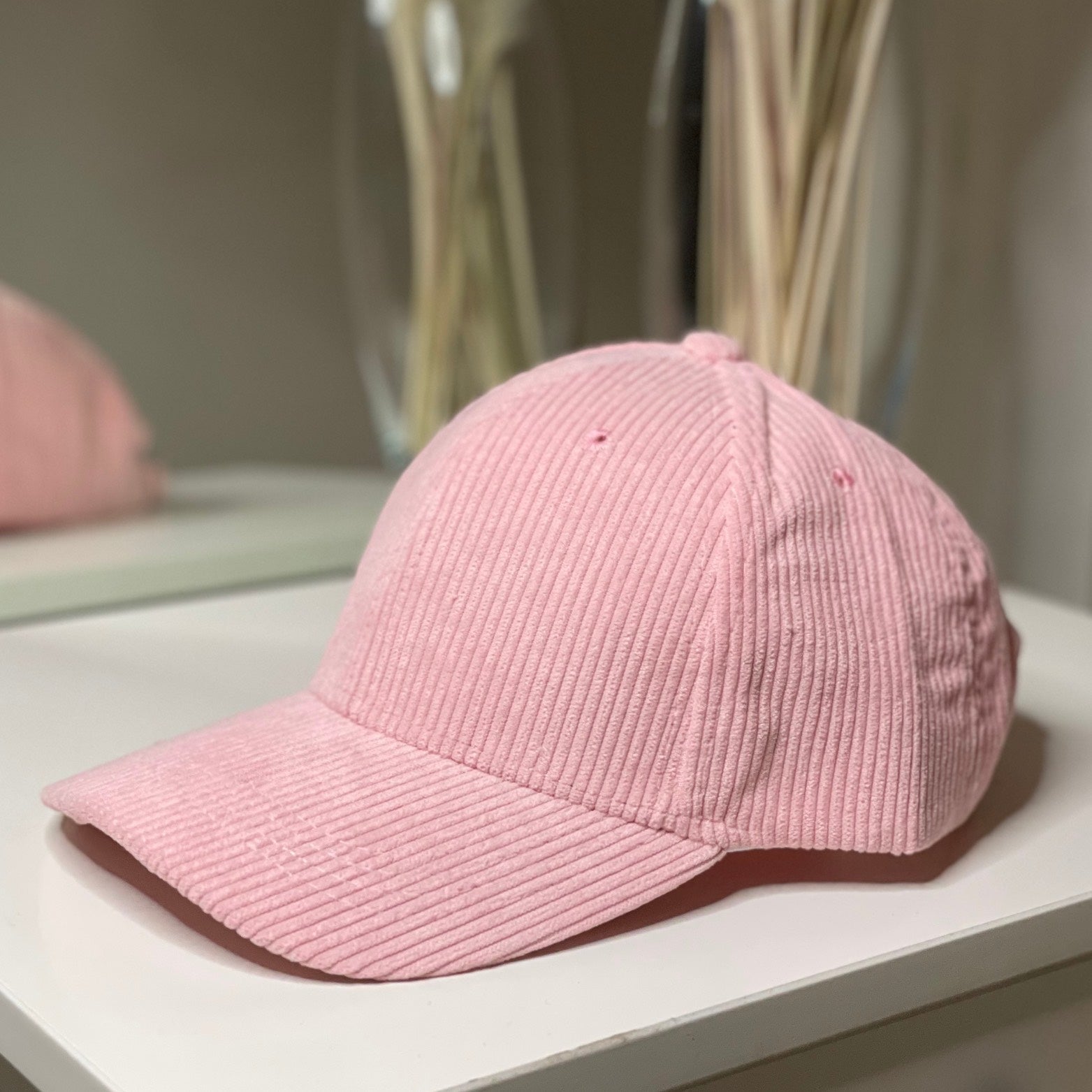 Pink Classic Corduroy Baseball Cap – Escape LDN