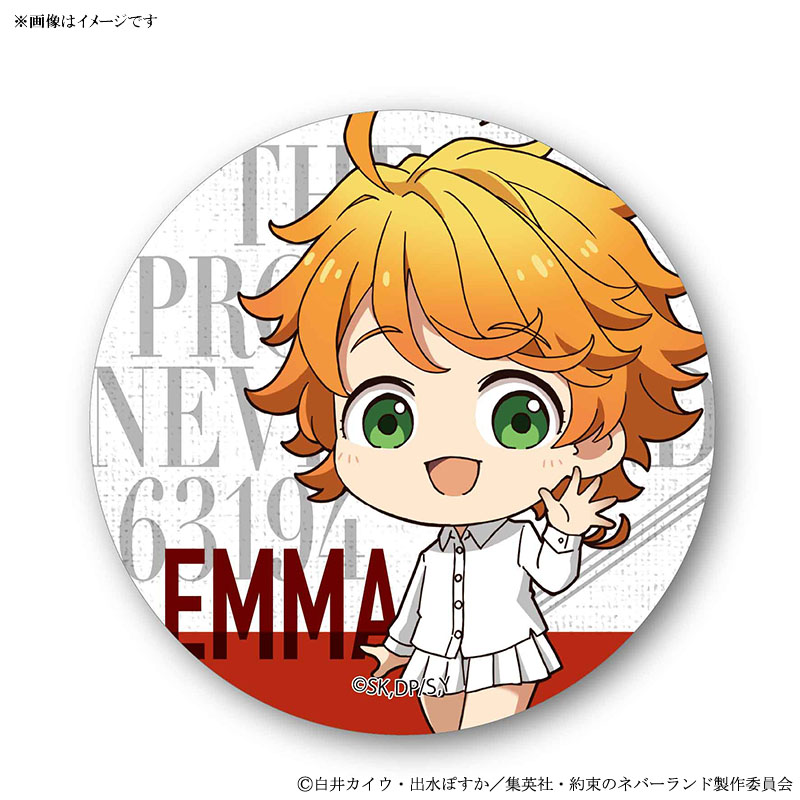 フジテレビ限定】 約束のネバーランド てくトコ缶バッチ エマ 約束の