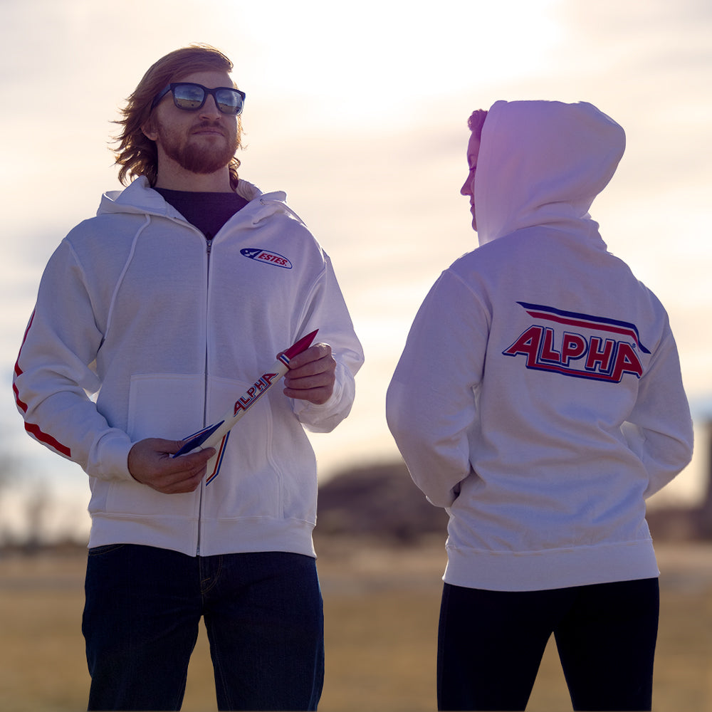 Alpha Zip Up Hoodie - Estes Rockets Heritage Apparel | Estes Rockets