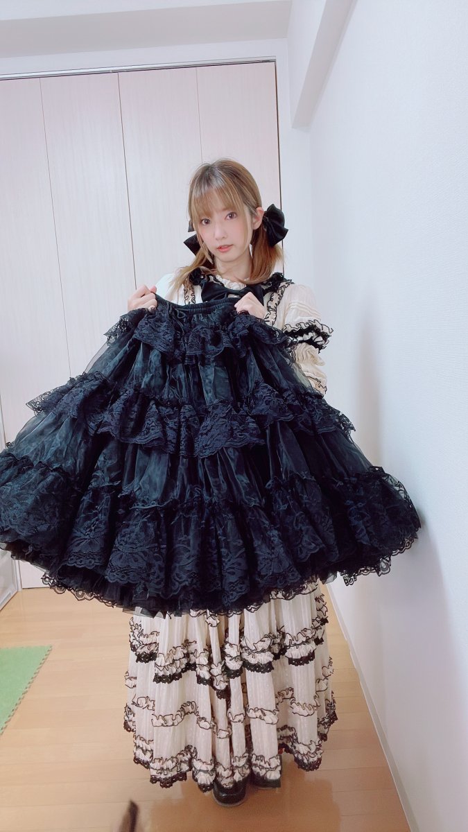 オーガンジーロングボリュームパニエ(65cm)【Epetice】