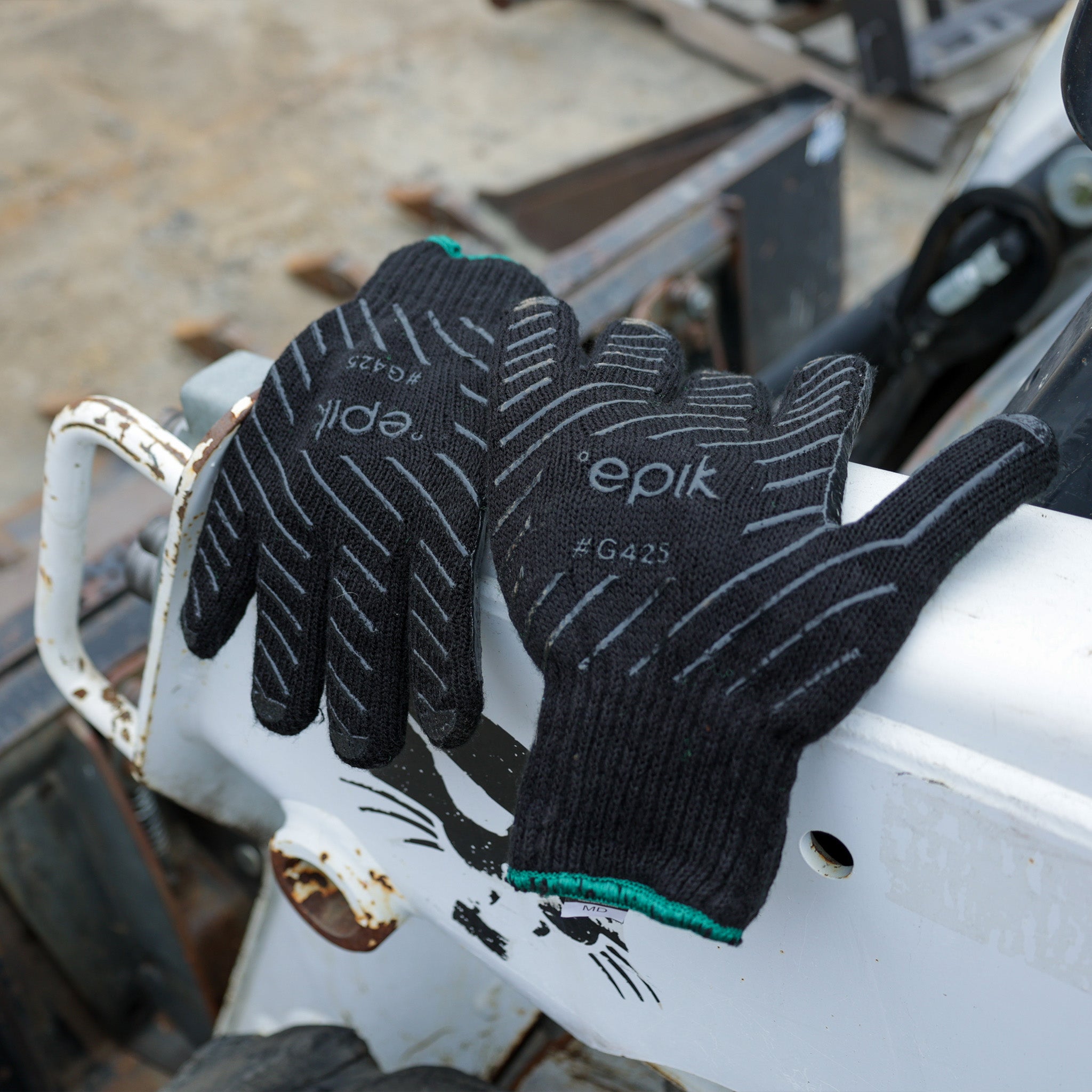 Epik Frontline Glove- Black Economic Quality Knit Work Glove with