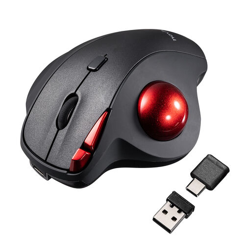 ワイヤレストラックボール NOVA USB A USB-C 専用レシーバー 静音 5