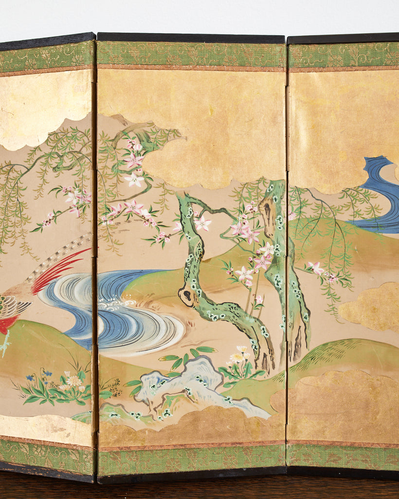 Japanese Edo Six Panel Table Screen After Maruyama Okyo – Erin