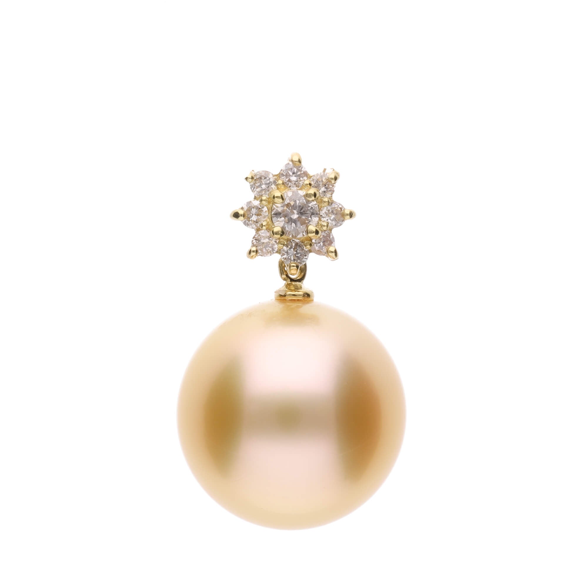 星華】ゴールデンパール（南洋 白蝶真珠）12.0mm ラウンド系｜天然