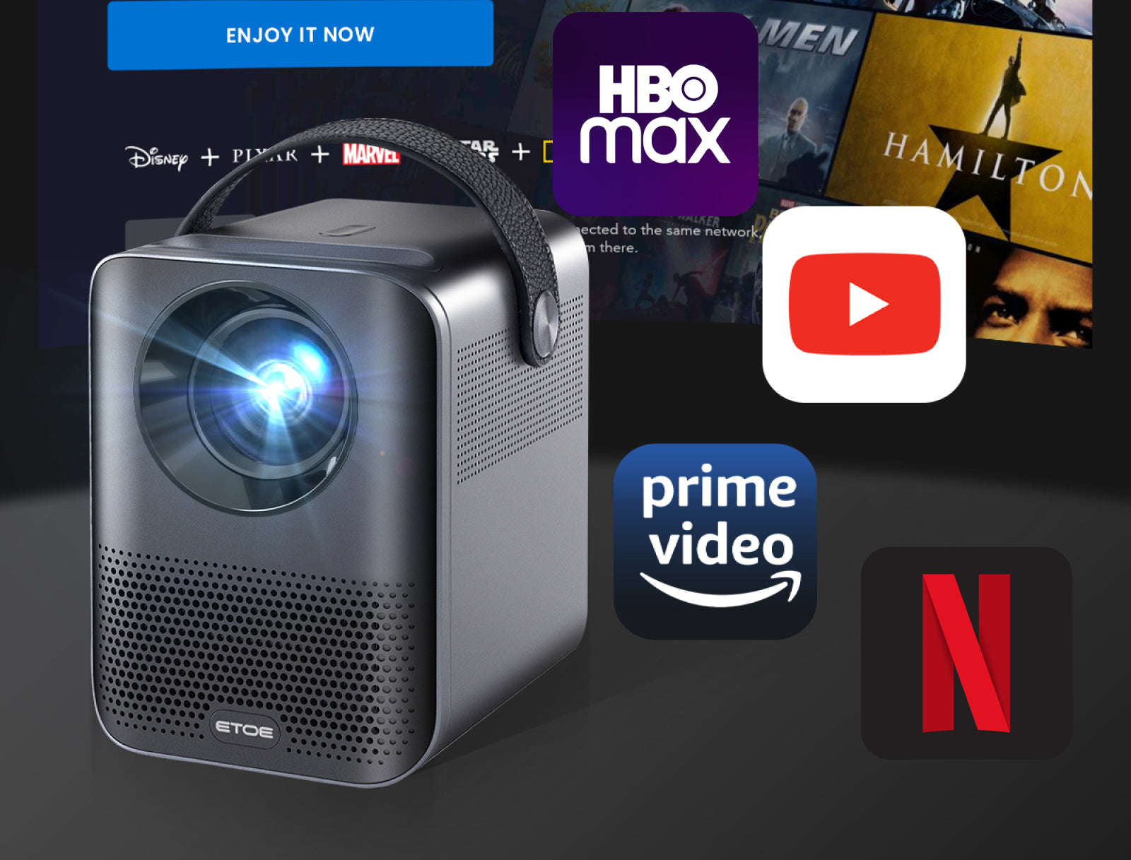 ETOE D2 Pro丨Android TV 1080P Projector