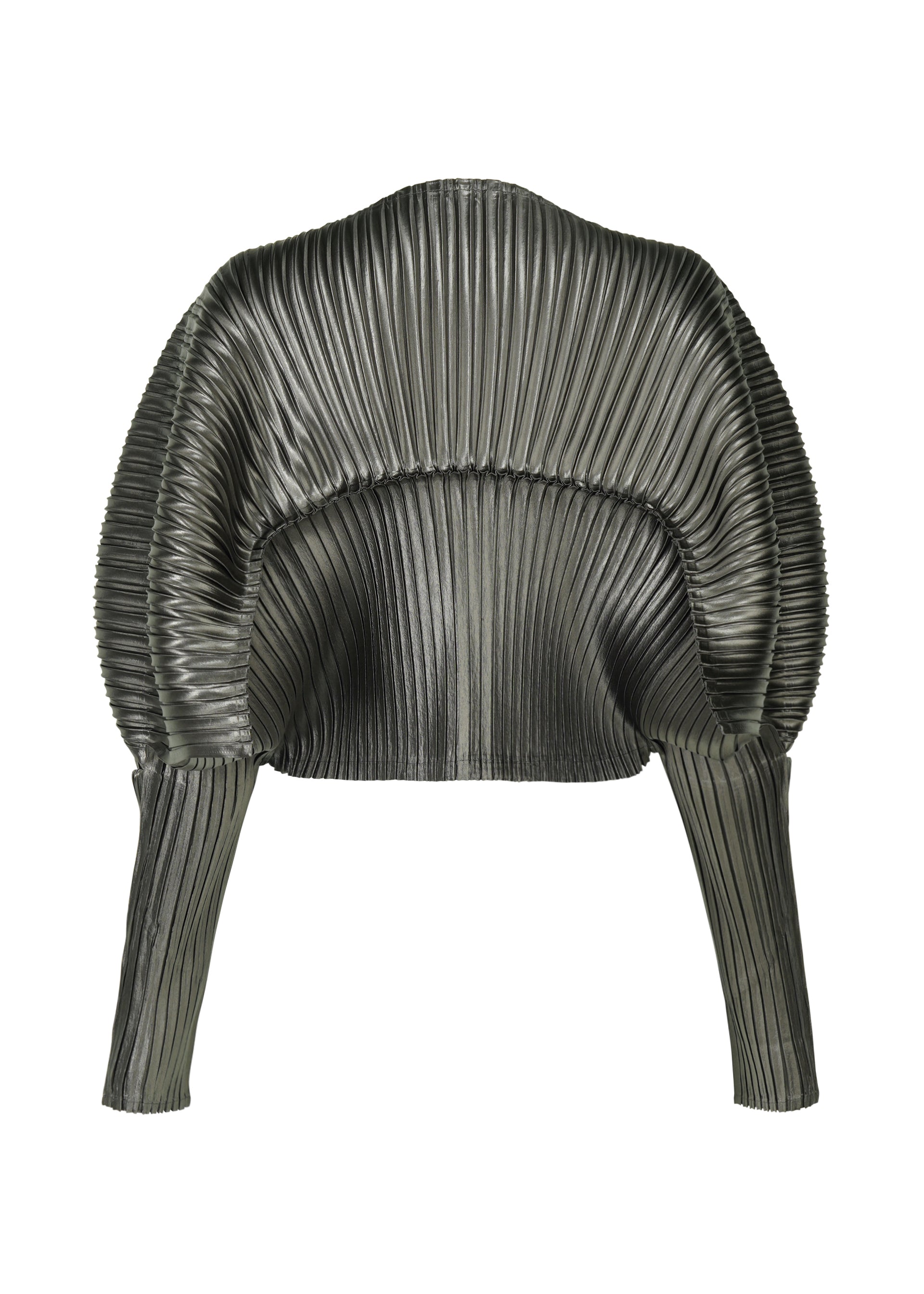 GLOSSED METAL PLEATS Cardigan Black – ISSEY MIYAKE EU