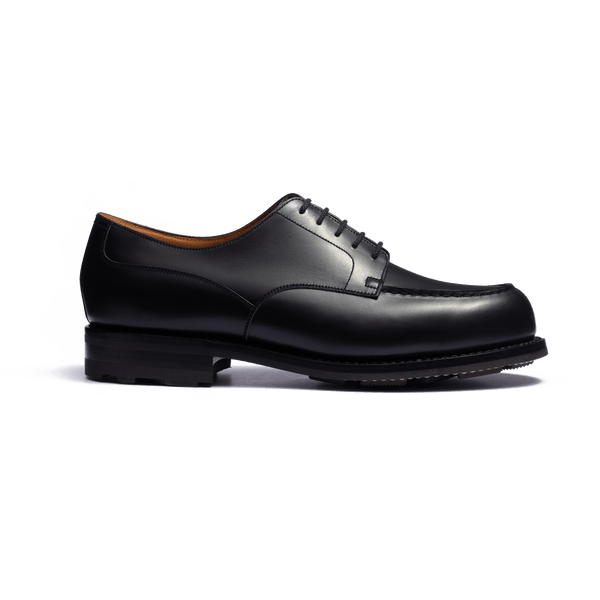 Men's Black Leather Golf Derby – J.M. Weston