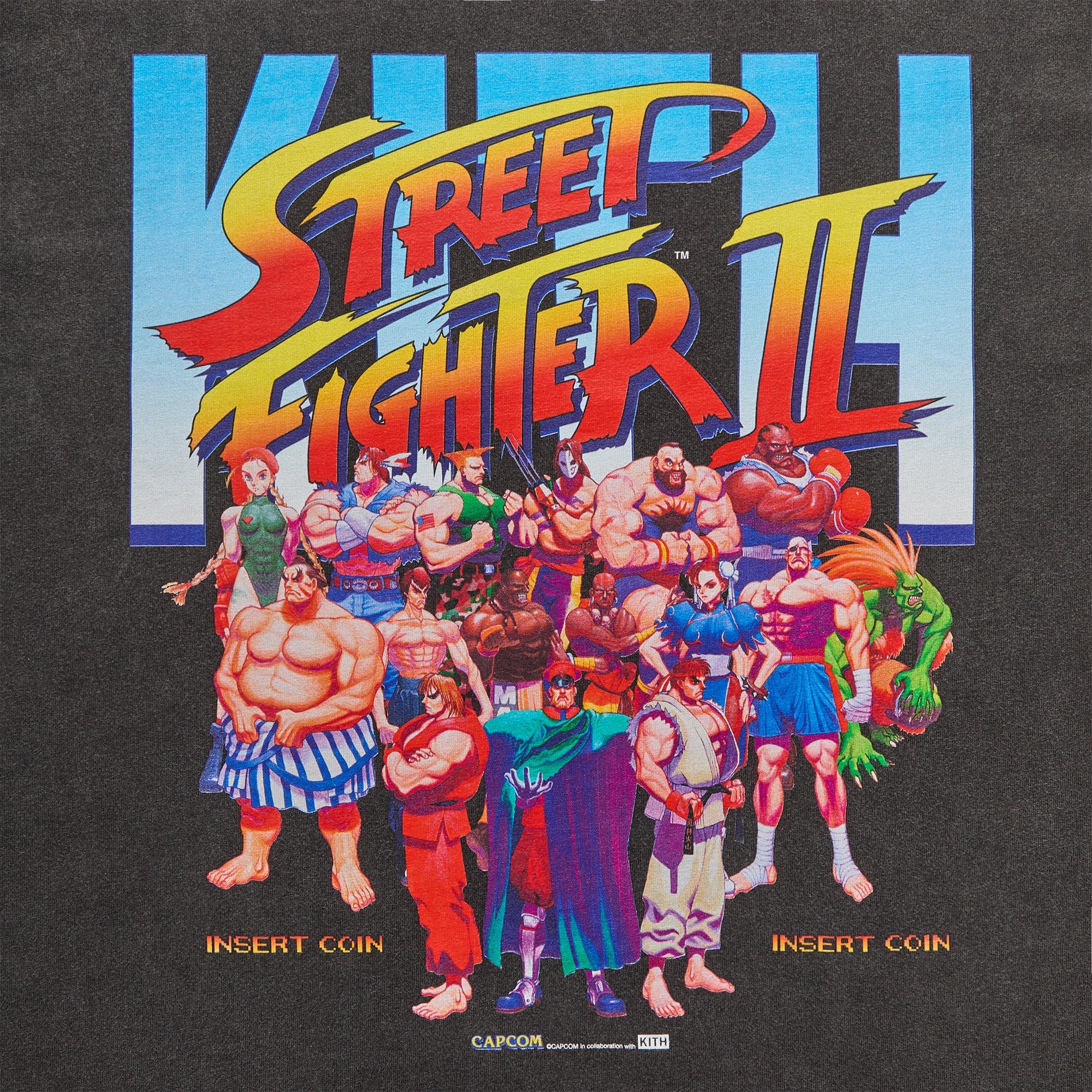Capcom | Kith Super Street Fighter Vintage Tee - Black – Kith Europe
