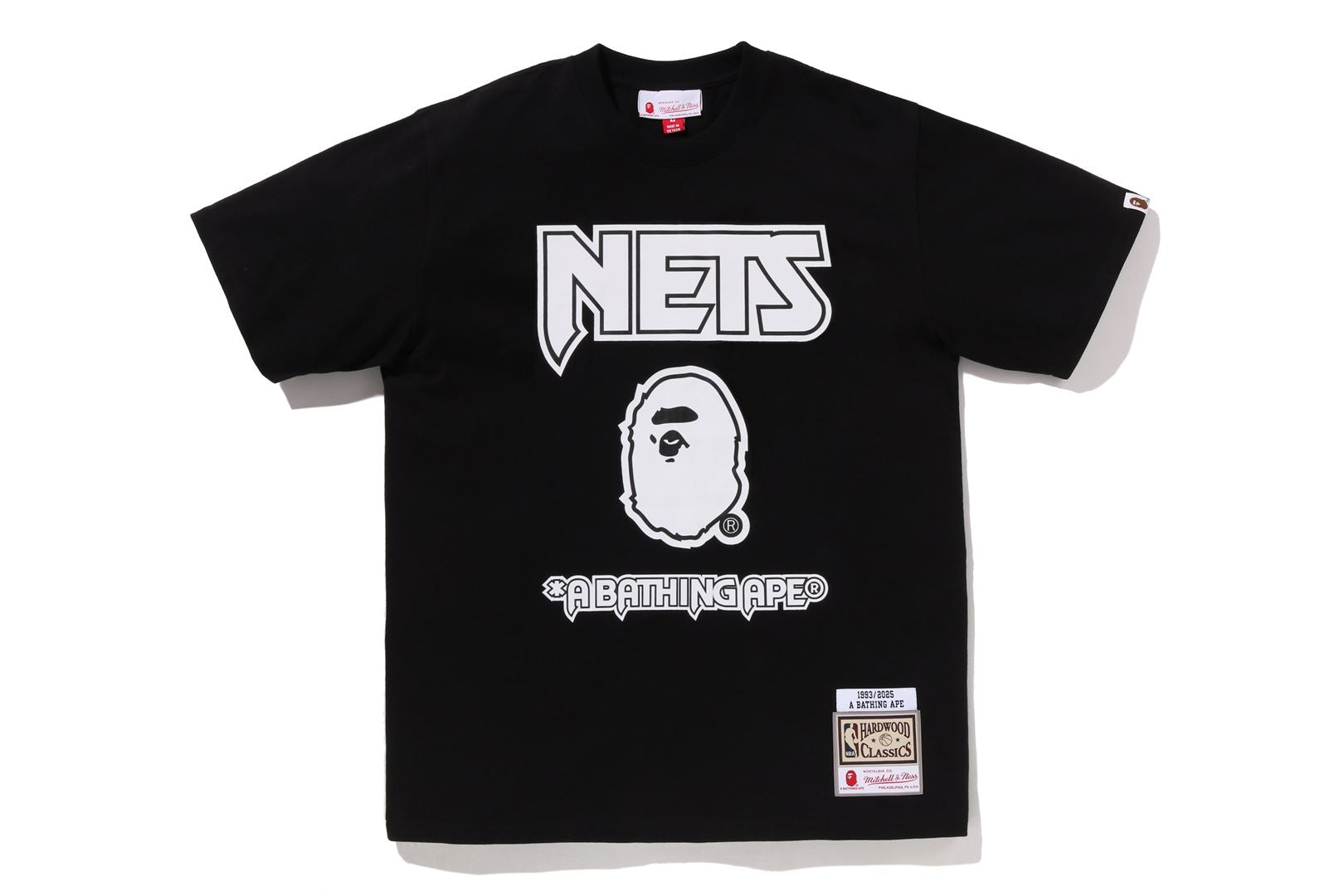 BAPE X M&N NBA - NEW JERSEY NETS TEE – eu.bape.com