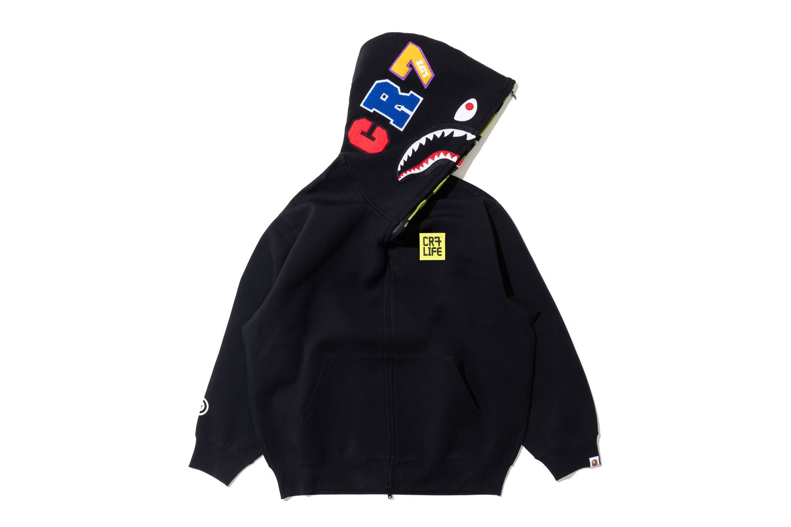 BAPE X CR7 LIFE LOGO RELAXED FIT SHARK FULL ZIP HOODIE #2 – eu
