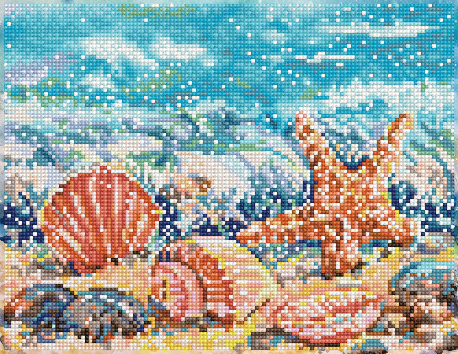 Summertime Beach - Diamond Art Kit - SD4.413 - Diamond Dotz®