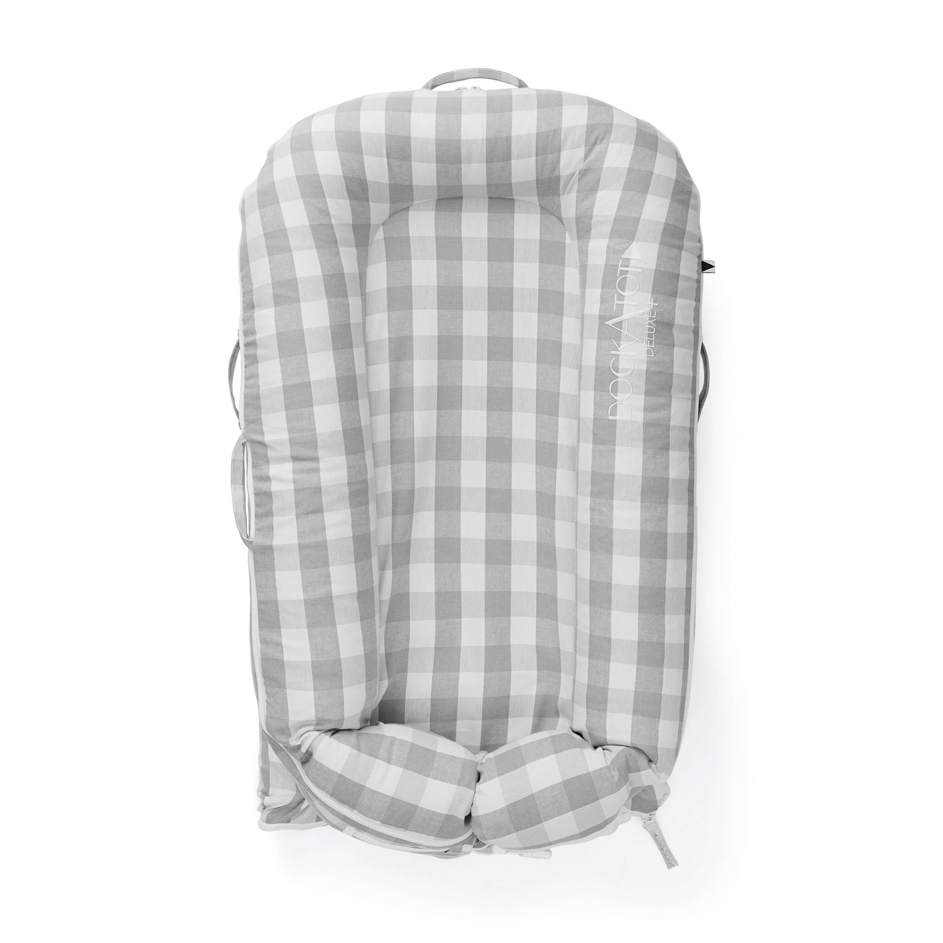 Deluxe+ Dock - Stone Gingham – DockATot EU