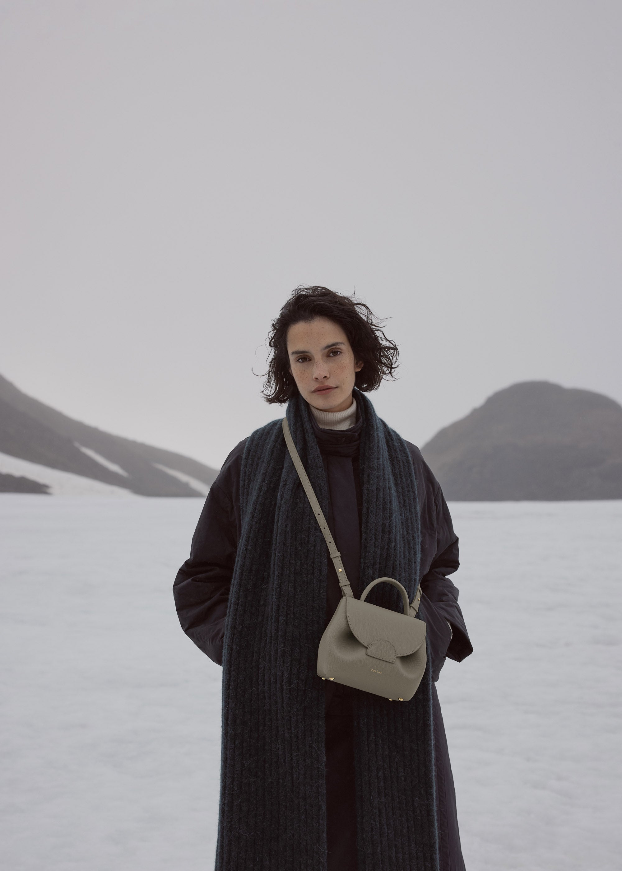 Polène | Bag - Numéro Un Nano - Textured Olive – Polène EU