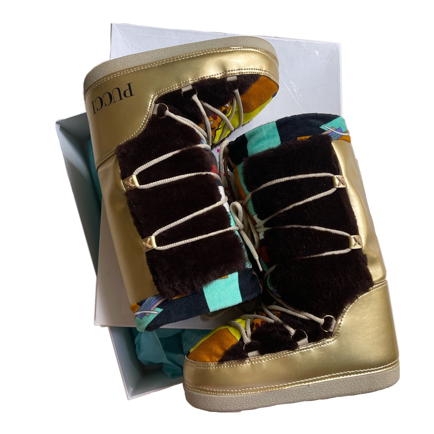 Emilio Pucci Pattern Moon Snow Boots – evoiia