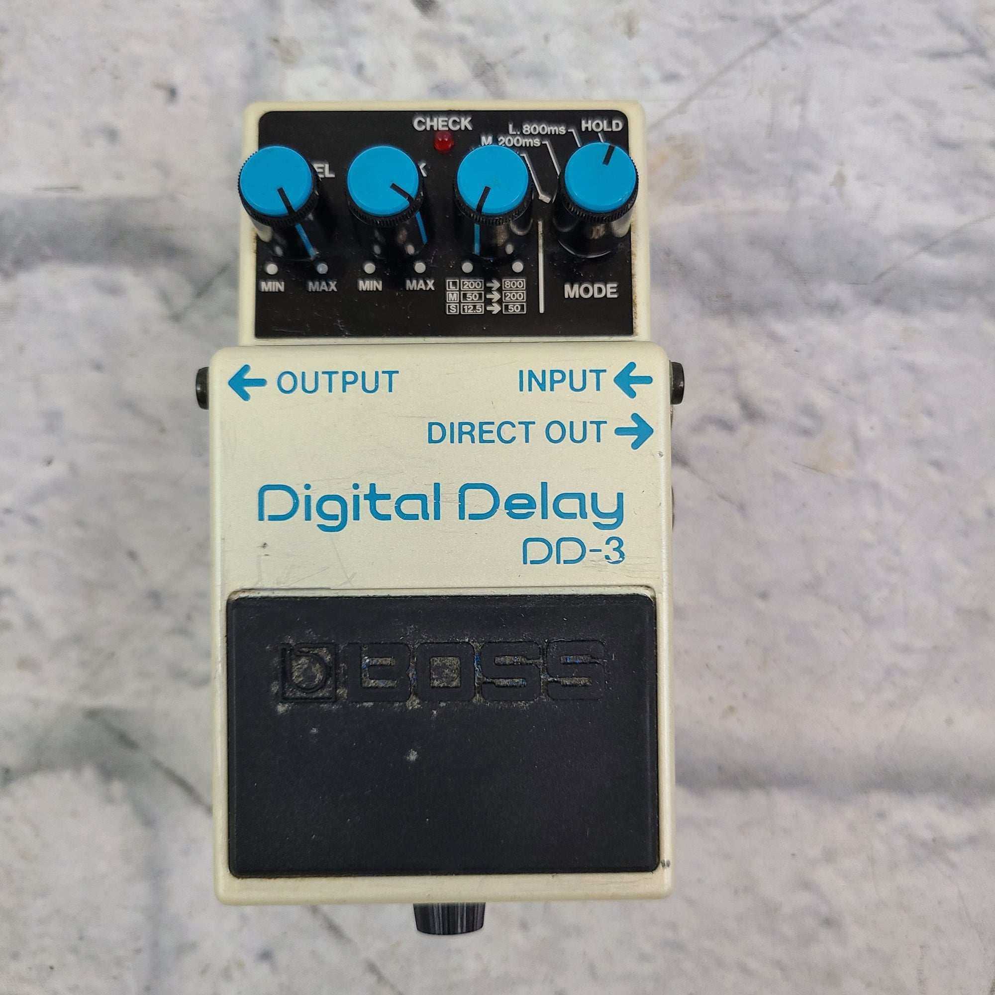 Boss DD-3 Digital Delay Pedal (Blue Label Japan, Square Chip