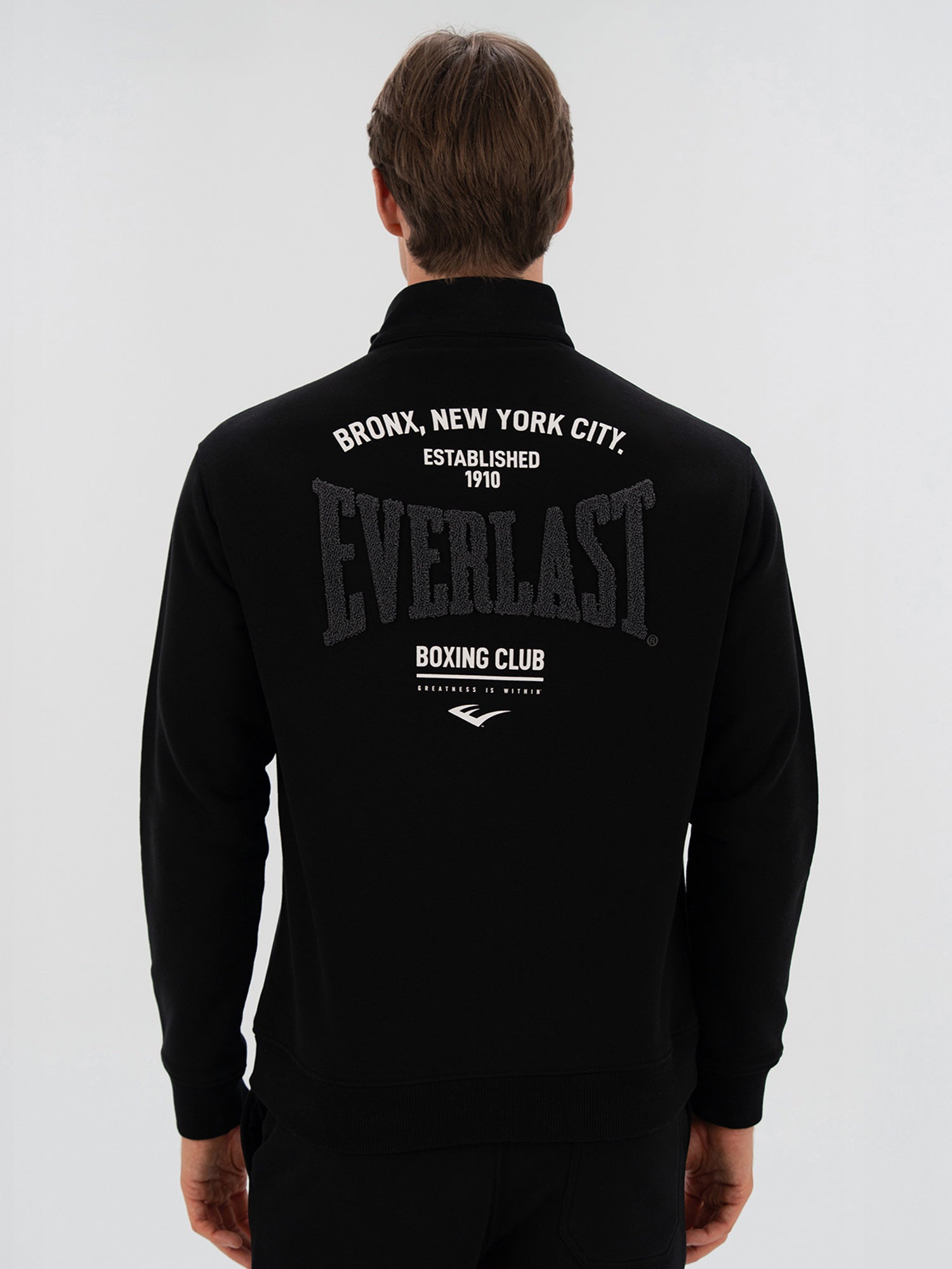 Everlast Bronx NYC Half Zip Regular Siyah Erkek Sweatshirt