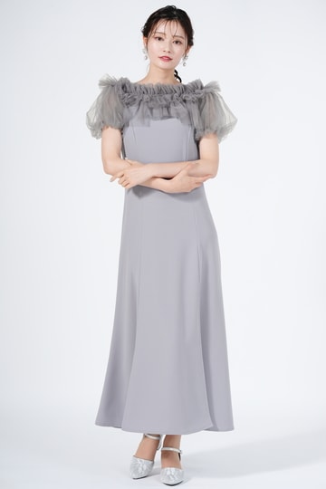 SNIDEL チュールボレロ付きブルードレス (S) をレンタル - 結婚式