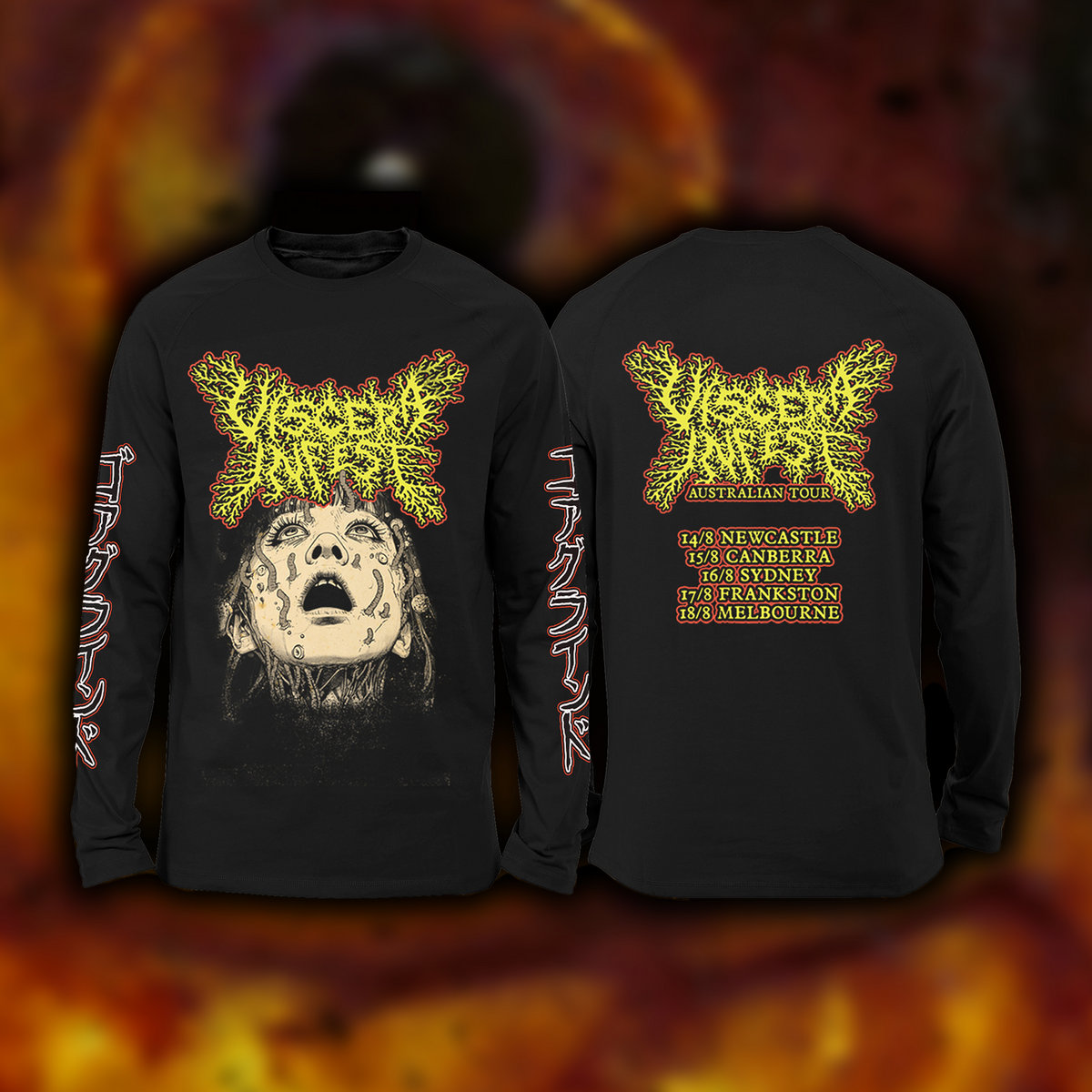 Viscera Infest Australian Tour Shirt - Long Sleeve - Pre-Order