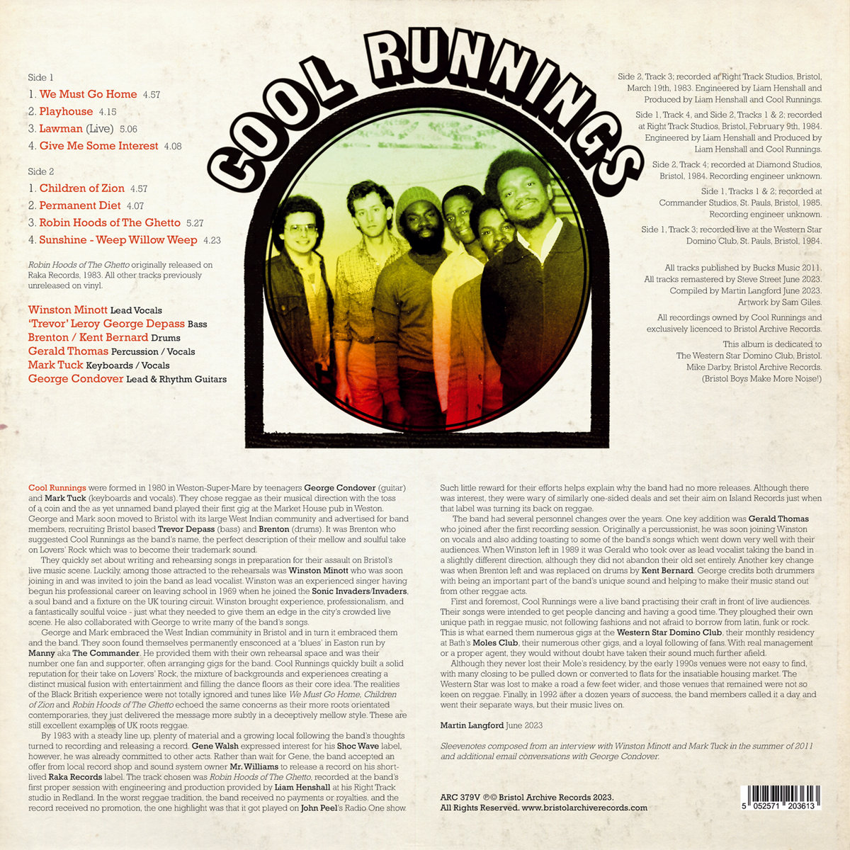 Cool Runnings | Cool Runnings | Bristol Archive Records
