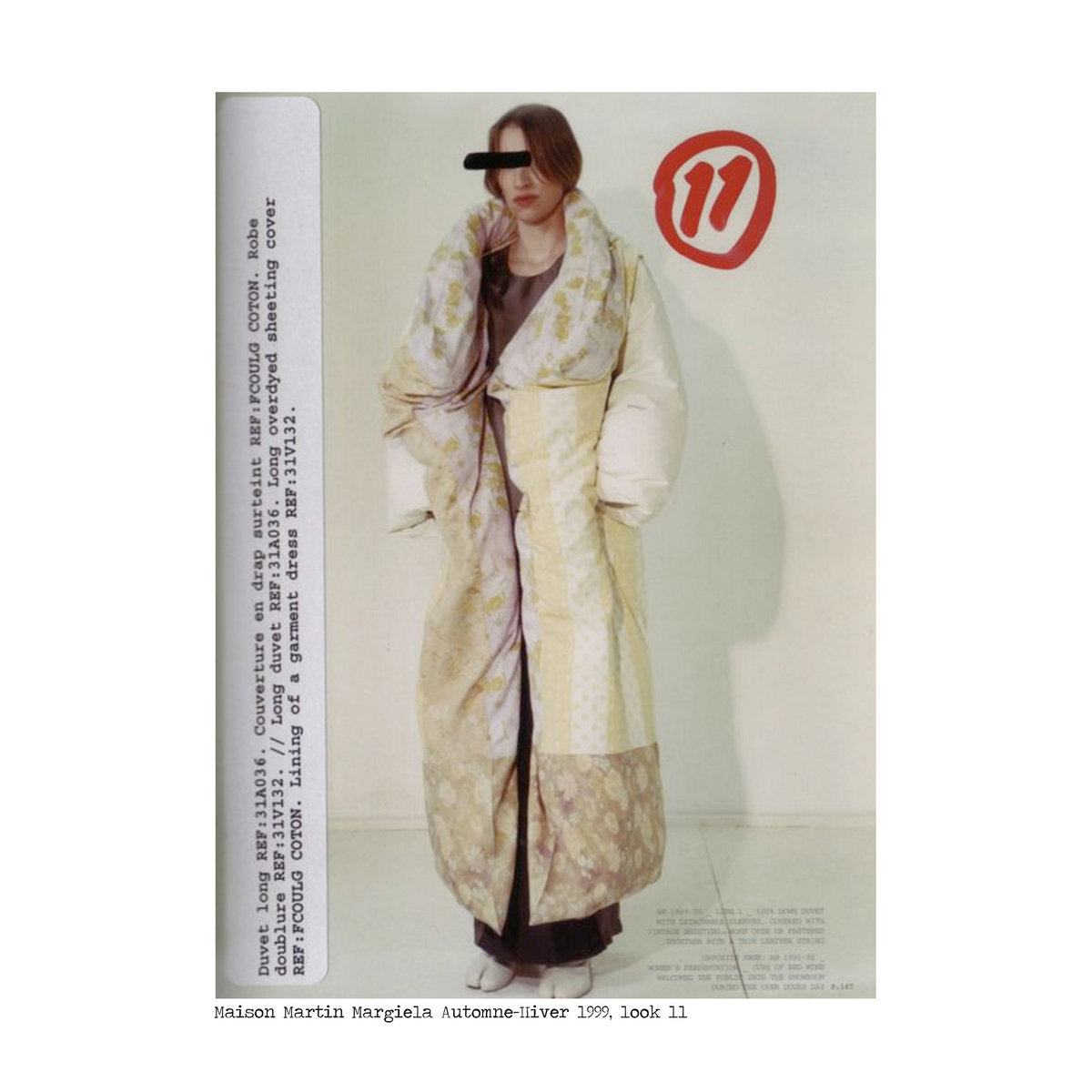 Maison Martin Margiela Automne-Hiver 1999, look 11 | Runway