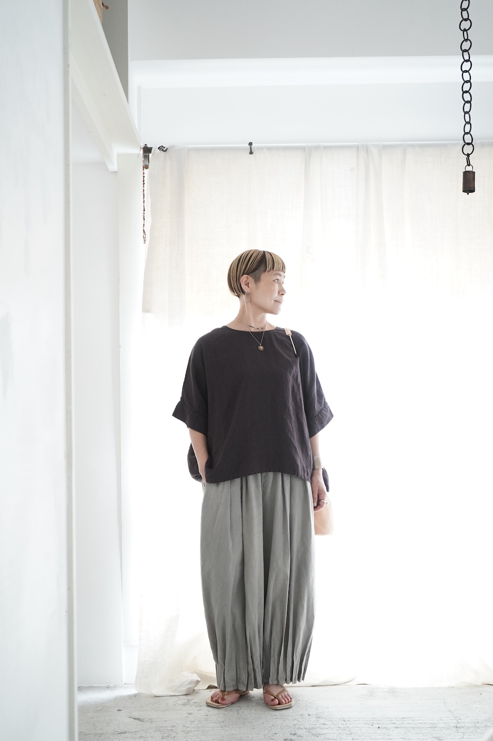 Honnete 姉妹伴2025 Irish Linen New crew neck Tee annabelle