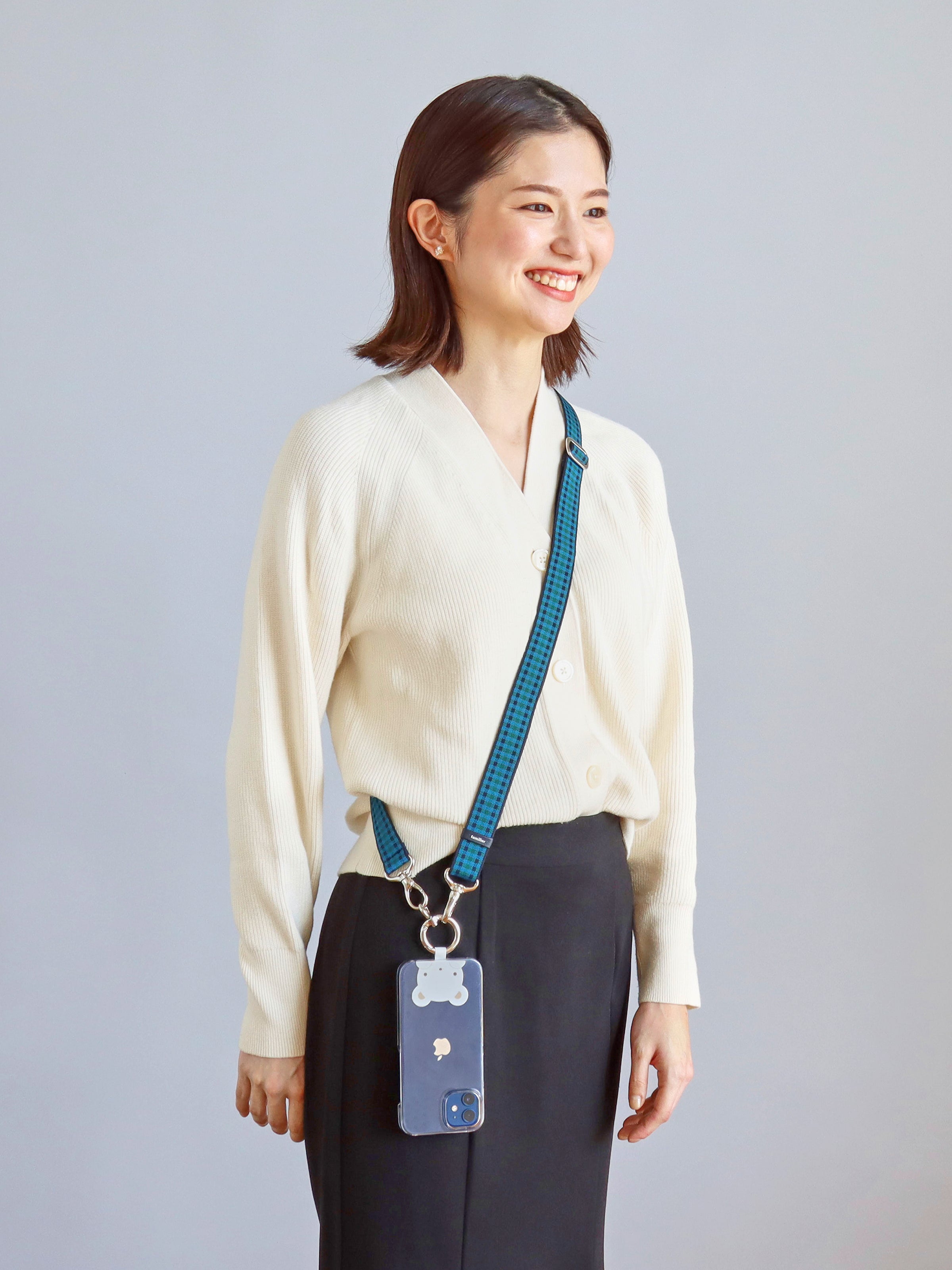 新品ファミリアショルダーストラップグリーン ストラップ（2024