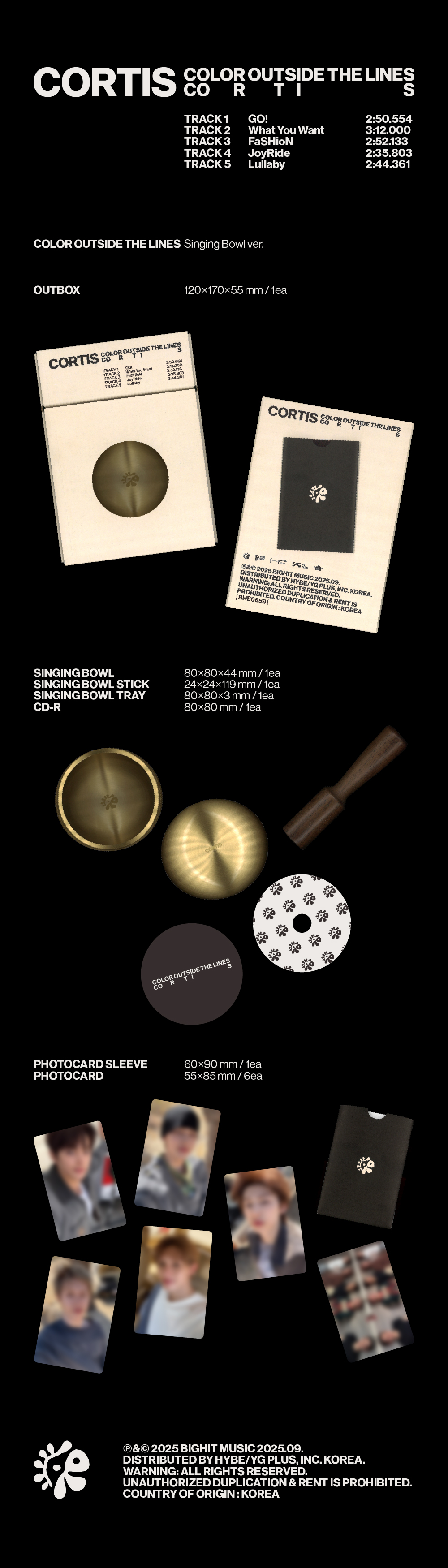 コルティス(CORTIS) - EPアルバム1集 [COLOR OUTSIDE THE LINES