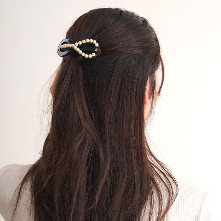 ALEXANDRE DE PARIS】アレクサンドル ドゥ パリ 8cm バレッタ AA8