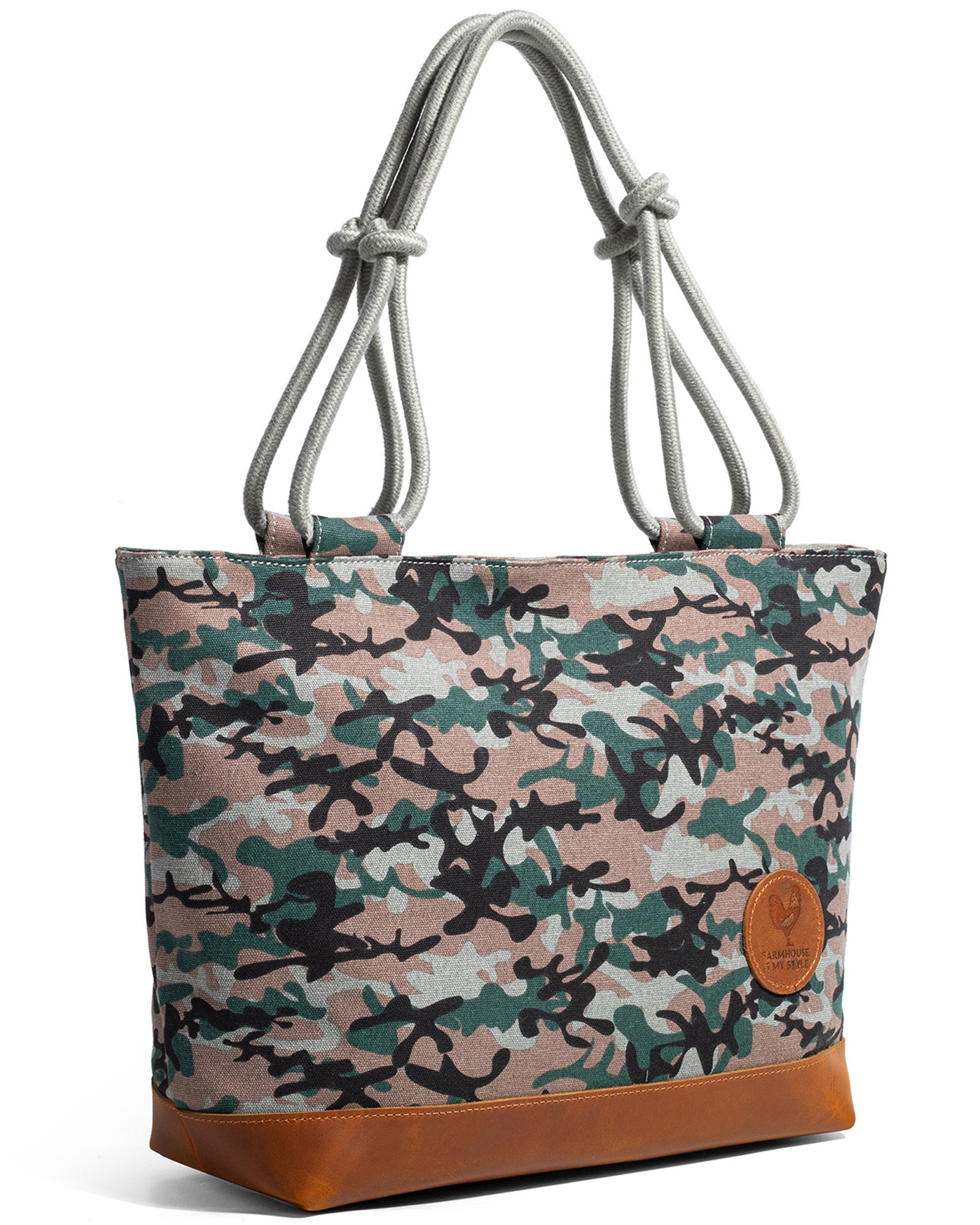 Camo Farmhouse Hand Bag, Shoulder Bag, Tote, Purse | Farmhouse Is