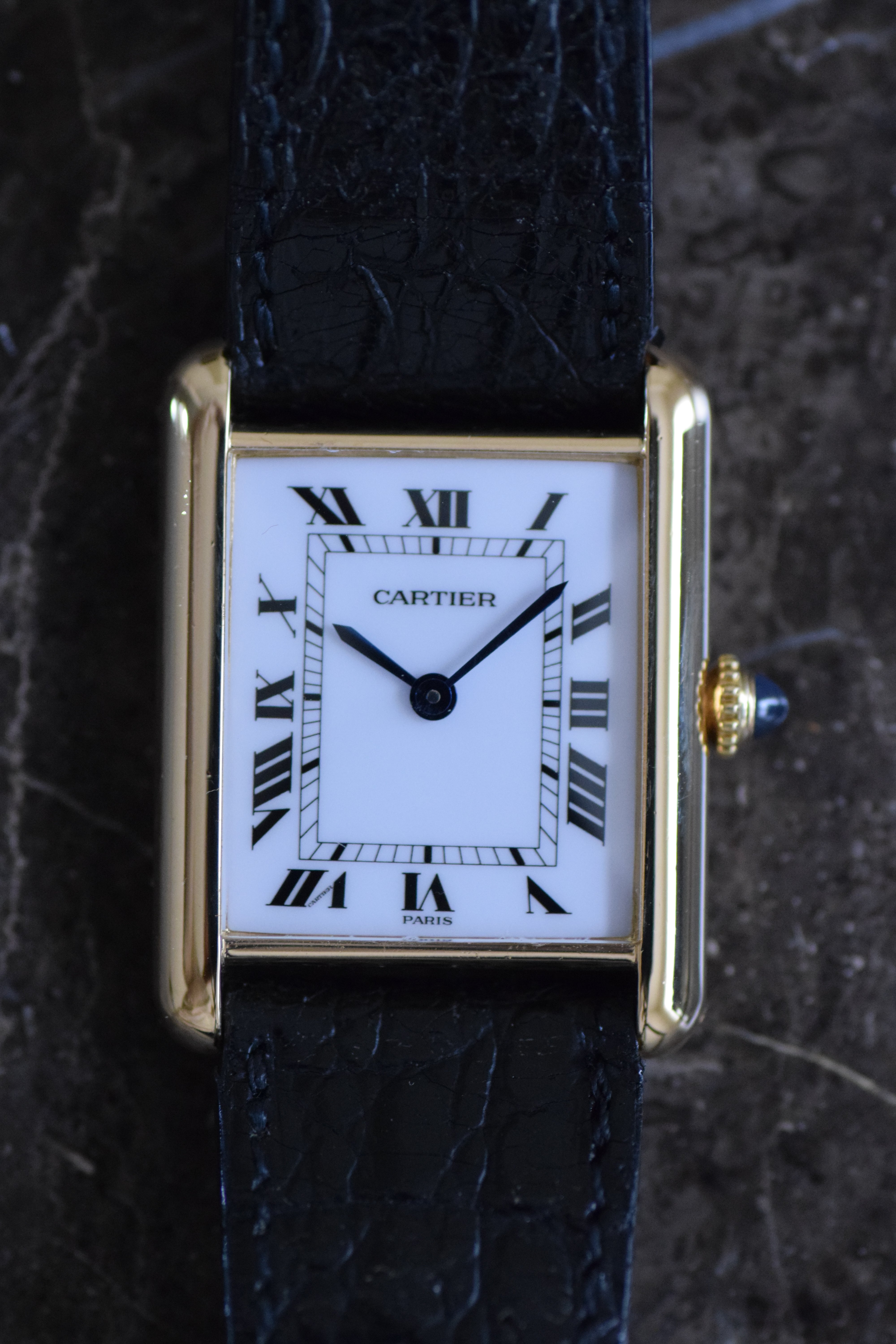 国際永久保証書付】正規修理済み 18Kタンクルイ カルティエ 1970年代