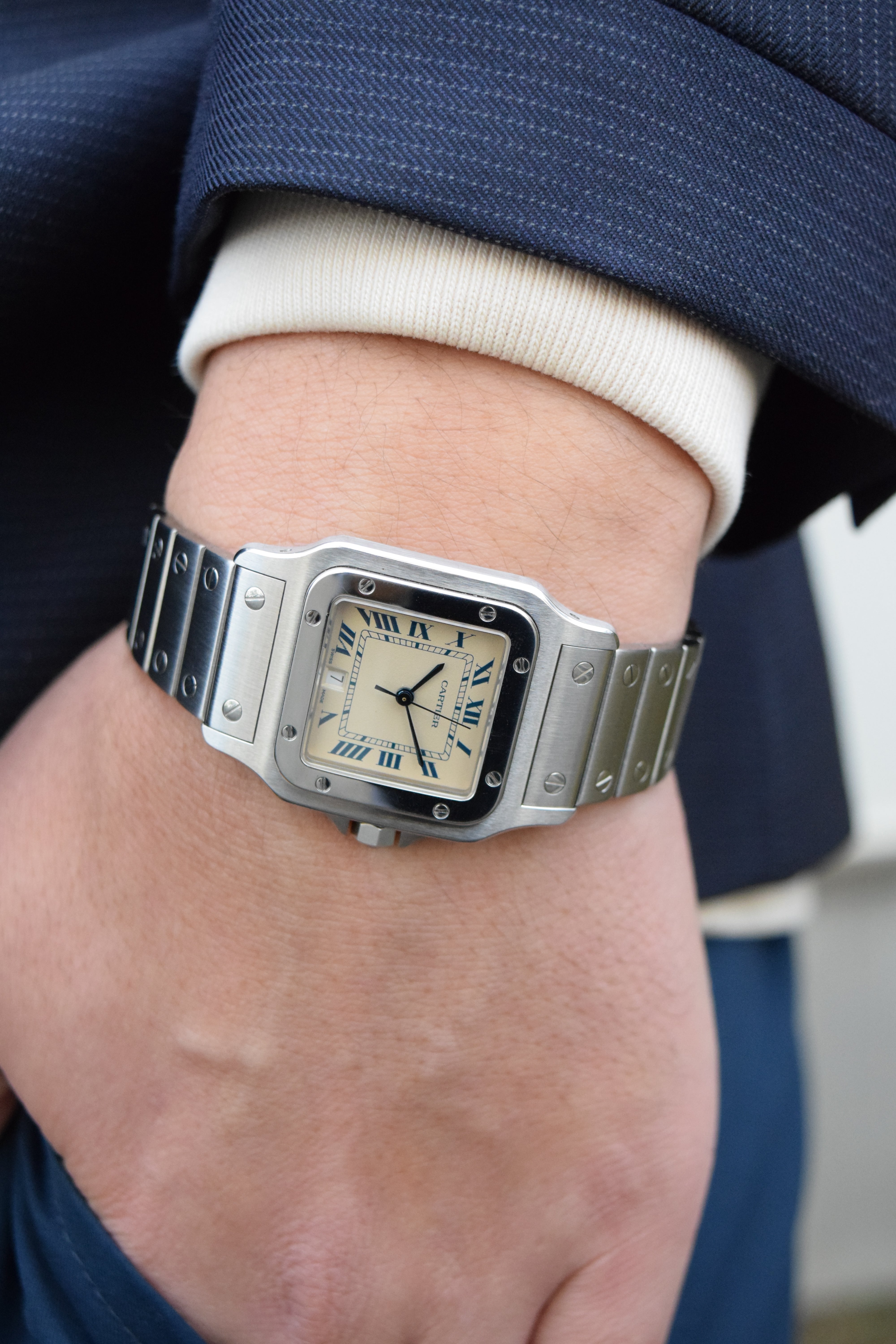 カルティエ Cartier サントスオクタゴン ラウンド コマ カルティエ