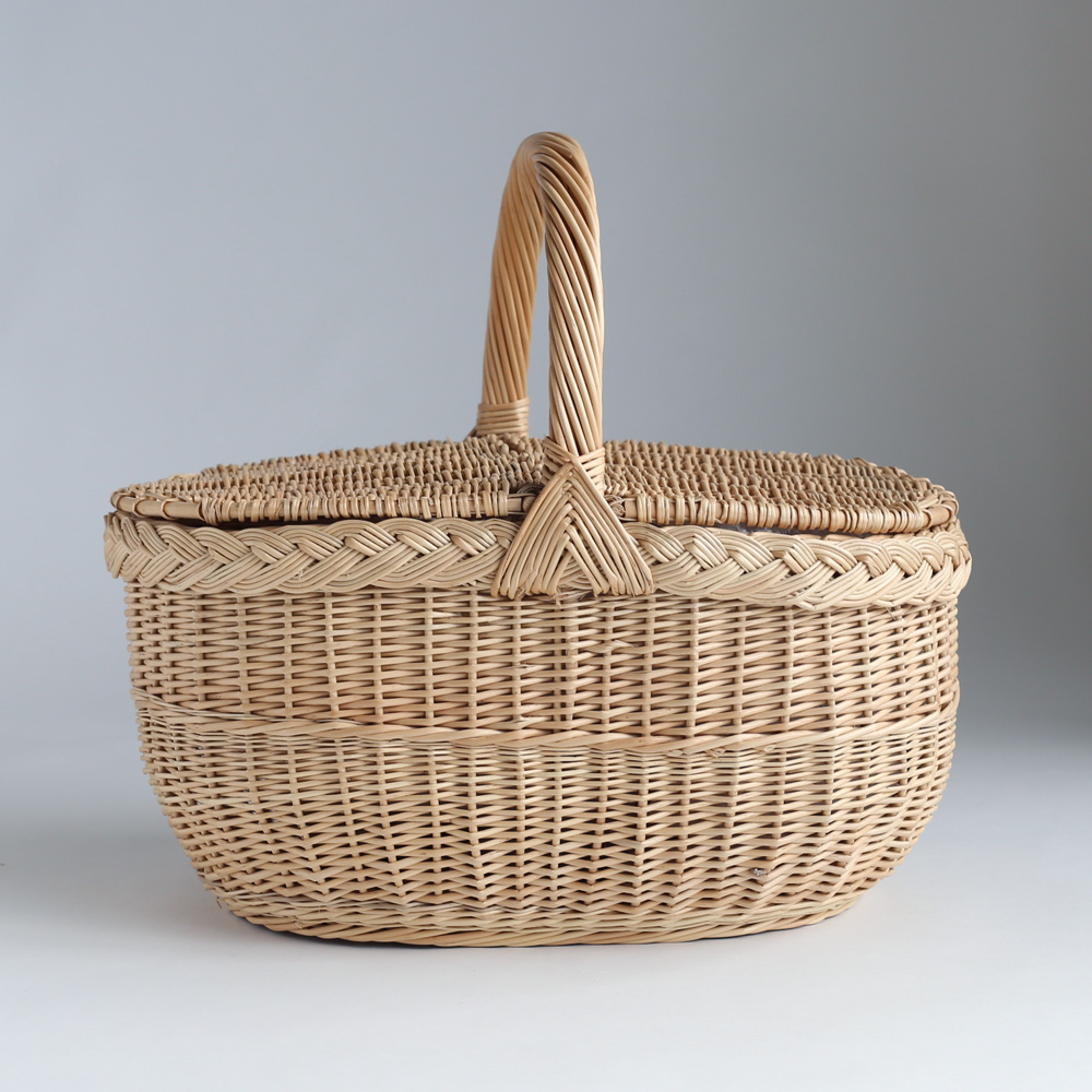 ラトビアのかごの通販（ヤナギの蓋つきバスケット）｜FAVOR（手仕事