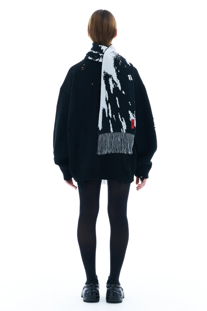 JACQUARD SCARF / BLACK – FENNEL OFFICIAL EC STORE