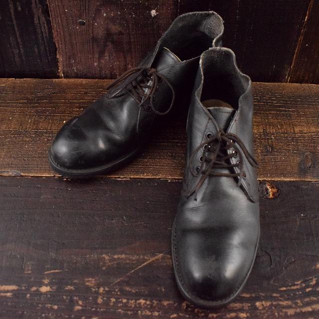 80年代 アメリカ海軍 セーフティーチャッカブーツ レザーチャッカ