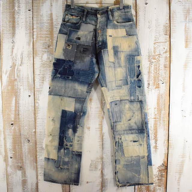 美品 00 キャピタル KAPITAL アミッシュパンツ パッチワーク