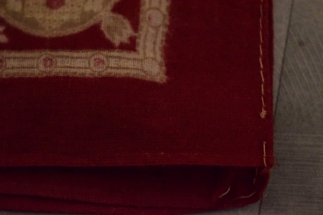 40年代 ターキーレッド バンダナ 赤 アンティーク ハンカチ インテリア