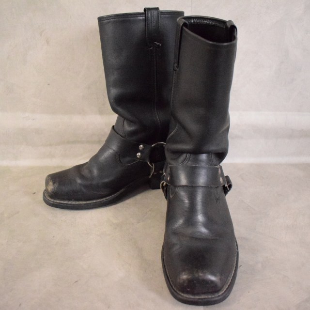 ハーレーダヴィッドソン レザー エンジニアブーツ バイカー ブラック