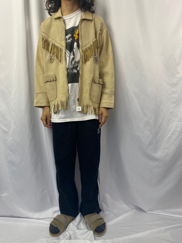 60s 60年代 革ジャン ベージュ ネイティブ | ビンテージ古着屋Feeet