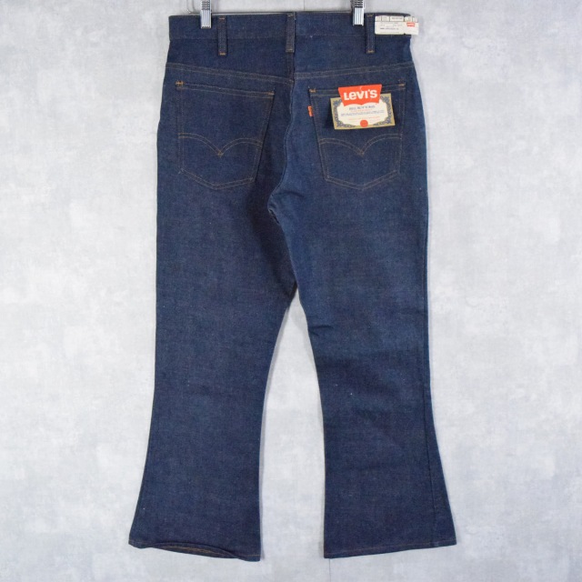 70年代 フレア リーバイス インディゴ デッドストック 濃紺 ジーンズ
