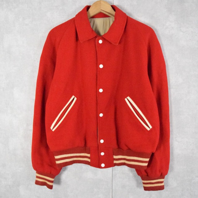 60年代 60s 70年代 70s アワードジャケット 赤 レッド 無地