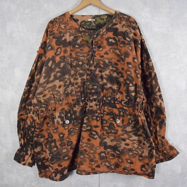 カモ リバーシブル ミリタリー ユーロ ヨーロッパ プルオーバー レース