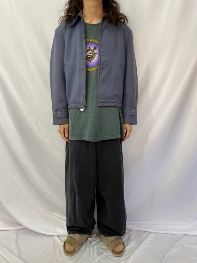 50s ウールギャバジン ジャケット ナス紺 襤褸 L相当 Conmatic 50s 50