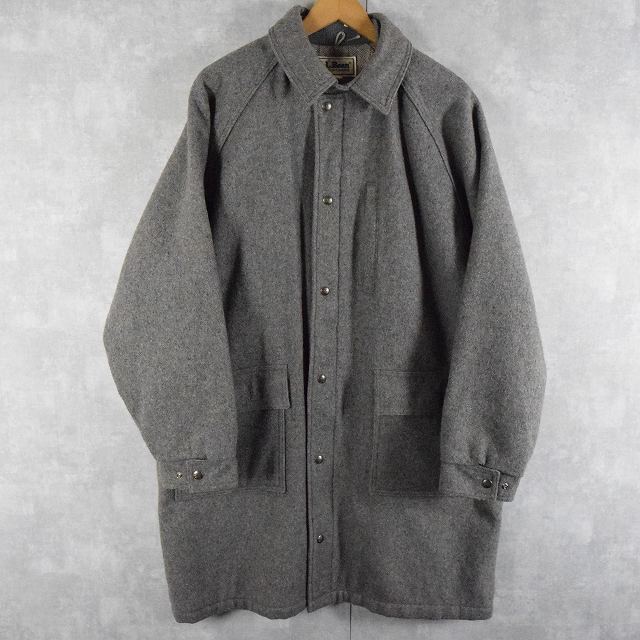 80年代 80s エルエルビーン アメリカ製 ウール メルトン グレー