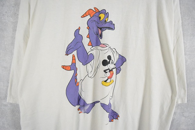 80年代 80s ディズニー フィグメント アメリカ製 白 ホワイト オーバー