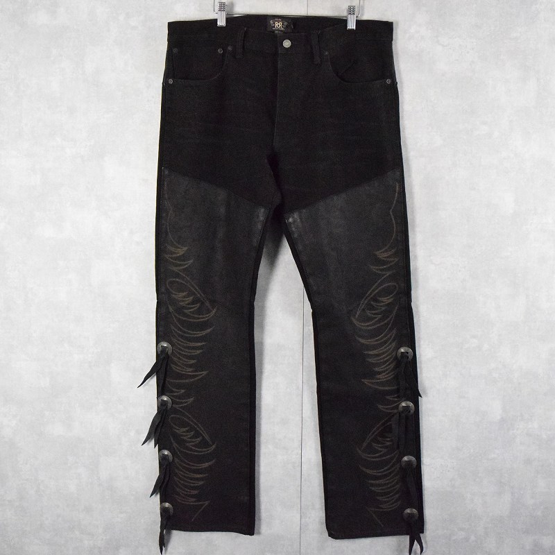 ポロラルフローレン ダブルアールエル ウエスタンデザイン レザー