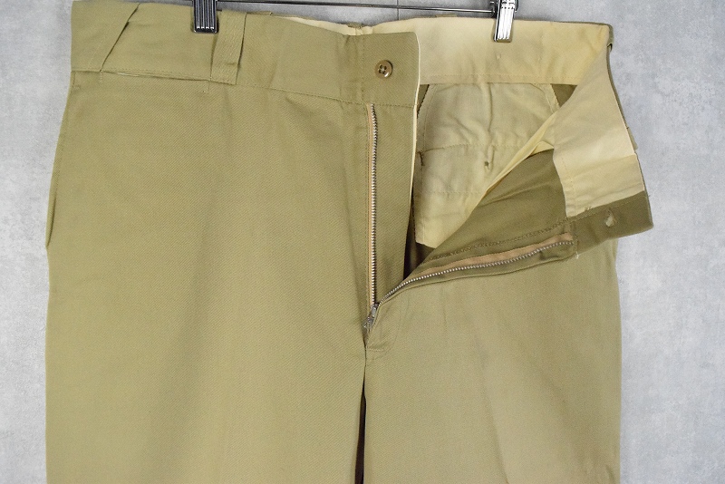 70s 70年代 アメリカ軍 ミリタリー チノパン パンツ ボトムス ベージュ