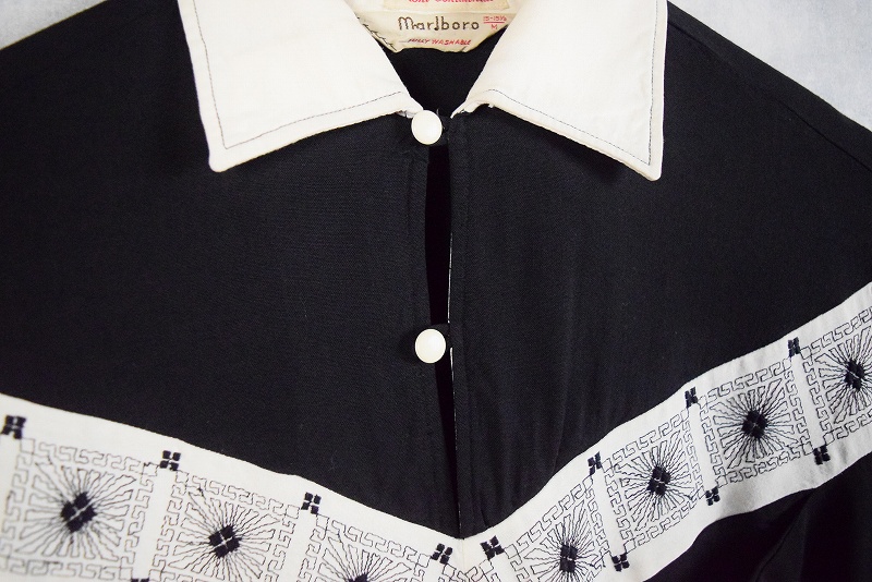 50年代 50s 長袖 黒 ブラック マルボロ │ヴィテージ古着屋Feeet 通販