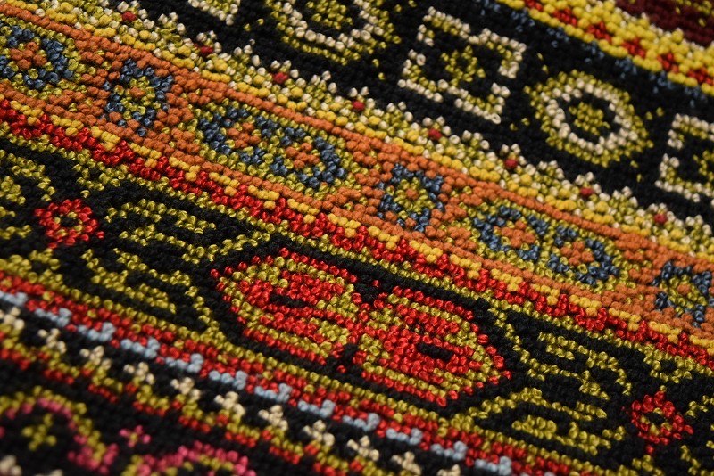 60年代 60s 総柄 ストライプ柄 フレアパンツ talonジッパー