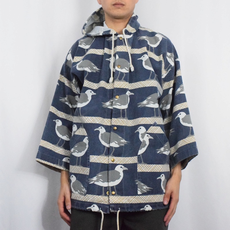 90s 90年代 ミシガンラグ カモメ 総柄 アメリカ製 | ビンテージ古着屋