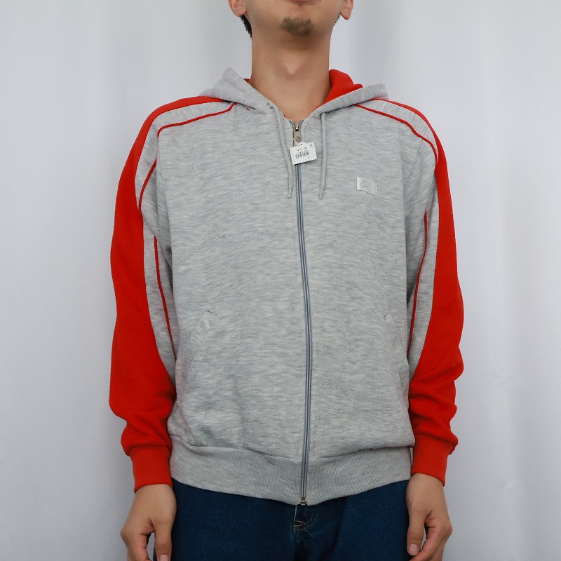 ナイキ 赤 グレー スウェットジャケット ジャージ | ビンテージ古着屋
